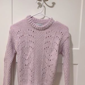 Light lavender cozy girls sweater